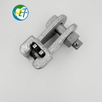 Raccord à rotule galvanisé à chaud pour ligne électrique, accessoires de transmission aérienne IEC 61284