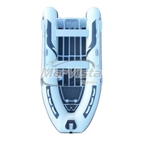 Canoë d'aviron 3.3m bateau Orca Tube coque en aluminium RIB gonflable 11ft bateaux assis sur le dessus