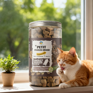 Toptan evcil hayvan gıda dondurularak kurutulmuş organik Orgo Luscious yüksek Protein mürekkepbalığı somon evcil hayvan yemeği kedi için tedavi - Product Image 6