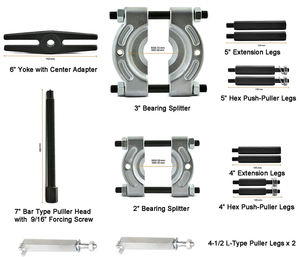 Herramientas para vehículos, 14 Uds., herramienta de extracción de extractor de rodamientos pequeños automotrices, Kit de herramientas de extractor de engranajes, separador de rodamientos y juego de extractor de engranajes - Product Image 2