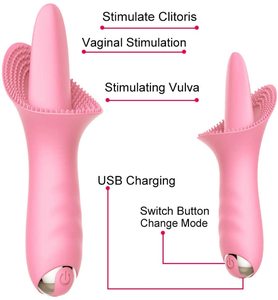 Giocattolo del sesso femminile vibratore lingua che lecca il giocattolo del sesso di stimolazione del clitoride del punto G per il sesso della ragazza delle donne - Product Image 4