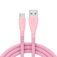 Kabel USB Type-C untuk Pengisi Daya iPhone 3A Pengisian Cepat Kabel Data USB-C untuk Samsung Huawei Xiaomi Android