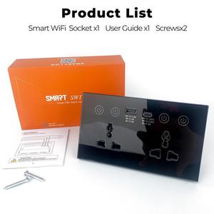 Zigbee kép Hàng tường ổ cắm với màn hình cảm ứng, Type-C + <span class=keywords><strong>USB</strong></span> Ổ cắm thông minh với năng lượng giám sát, yêu cầu <span class=keywords><strong>Hub</strong></span> - Product Image 6