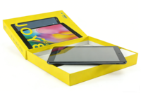 Boîte rigide personnalisée de haute qualité avec couvercle et base pour produits électroniques, emballage de tablette PC, boîtes cadeaux en carton avec logo