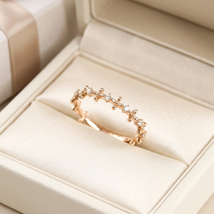 Tremendous Quality Antique Cross Shaped Vintage Exquisite Stackable <b>Ring</b> Jewelry 18K Solid Gold Real Natural Diamonds <b>Ring</b> - Product Image 4