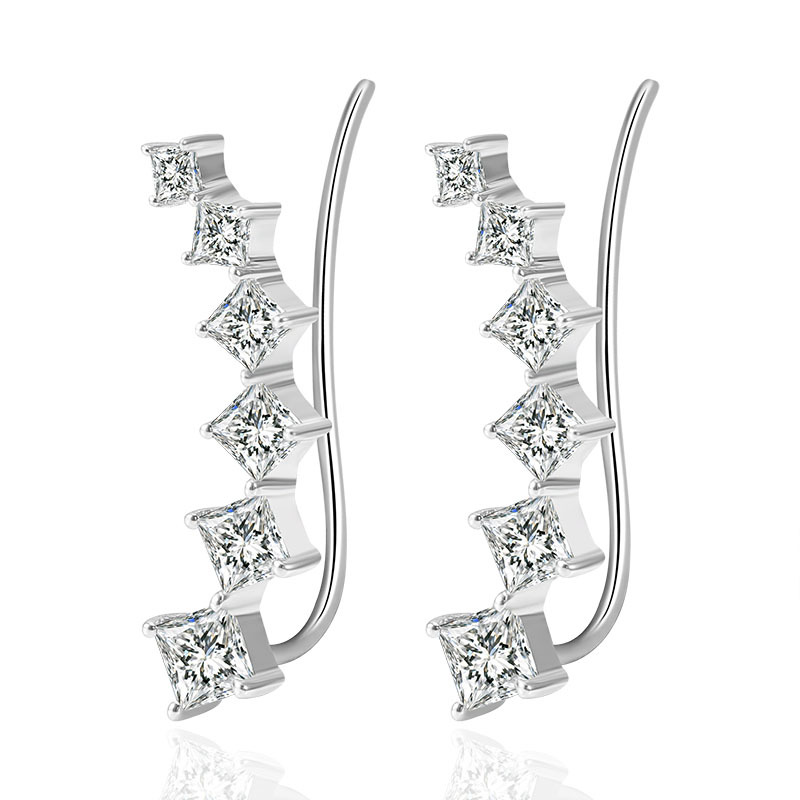 Factory Price Moissanite Earrings 925 Sterling
