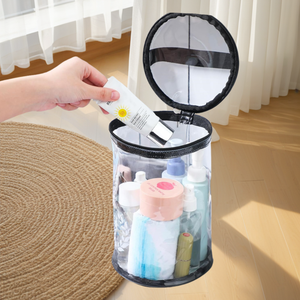 Clear Lotion <strong>Bag</strong> for Toiletry Cylinder Makeup <strong>Bag</strong> <strong>Sunscreen</strong> Travel Organizer Pouch Waterproof Cosmetic <strong>Bag</strong> with Handle Zipper - Product Image 5
