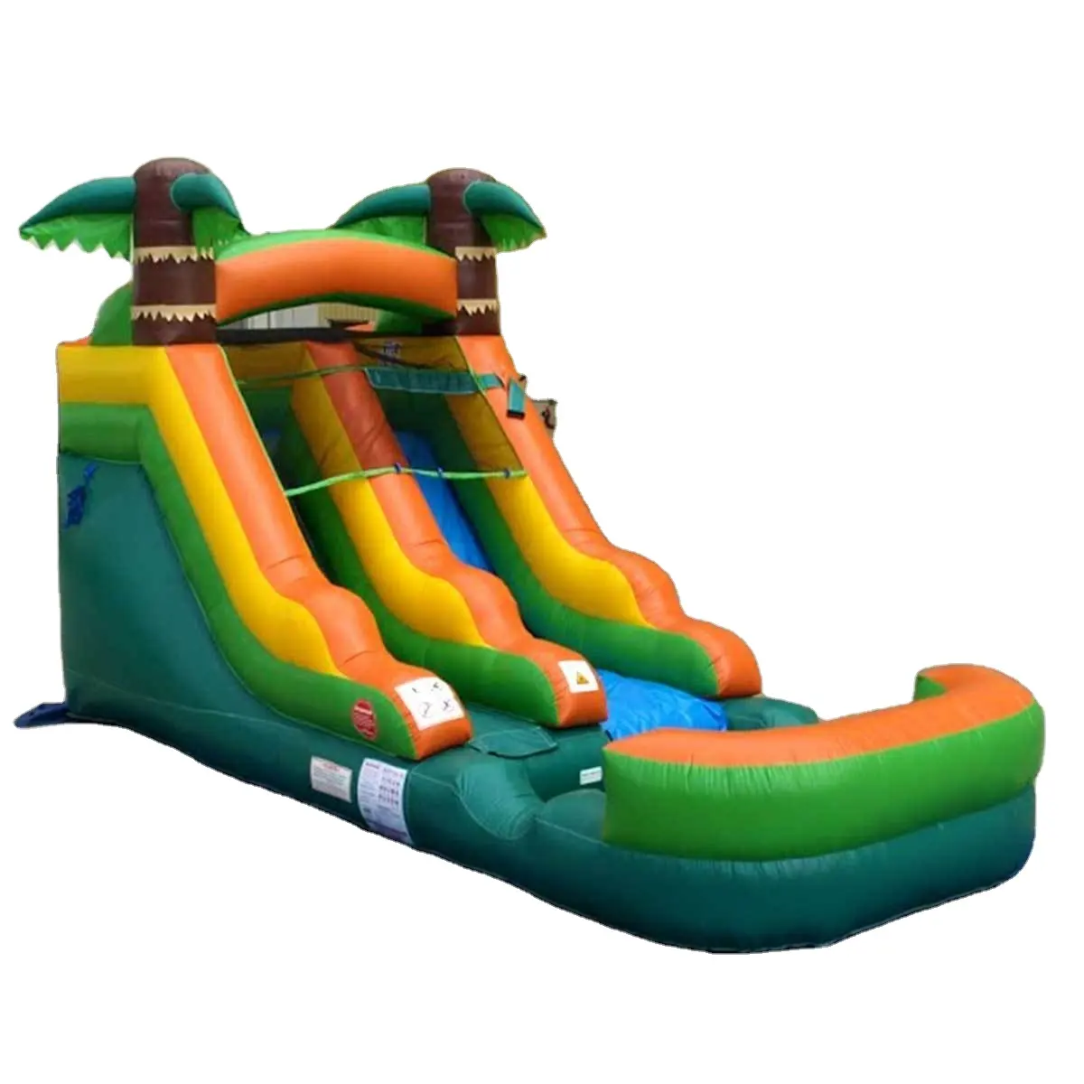 Commerical Grade PVC Plam Tree Inflatable Water Slide Backyard Jumper Bouncer Slide Water Slide For Sale