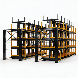 Estantería Cantilever de Chapa Metálica de Alta Capacidad, Estante Resistente para Almacenamiento de Tuberías en Fábrica, Alta Densidad y Ahorro de Espacio - Product Image 1