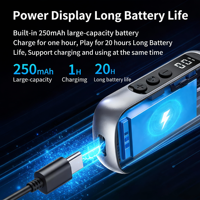 Émetteur-récepteur FM Bluetooth 5.3 pour voiture, adaptateur audio DSP avec port AUX, appels mains libres, connecte 2 appareils, portée 10m, grande autonomie de la batterie