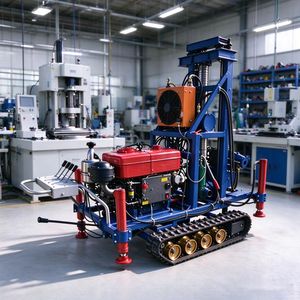 เครื่องเจาะบ่อน้ำแบบตีนตะขาบ 150 เมตร ใช้เครื่องยนต์<span class=keywords><strong>ด</strong></span>ีเซล, เครื่องเจาะแบบหมุนสำหรับโครงการเจาะบ่อน้ำเพื่อการก่อสร้าง - Product Image 4
