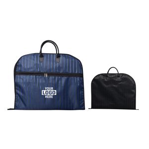 Waterproof and Dustproof Oxford Stripe Garment Organizer Bag Cover Printed Business Design with Zipper for Promotional <b>Gifts</b> - Product Image 1