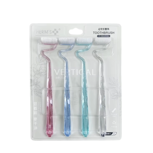 Thiết Kế Mới U Hình Dạng Lông Bàn Chải Đánh Răng Chỉnh Hình Dành Cho Người Lớn Bàn Chải Đánh Răng Bằng Nhựa Với Lưỡi <span class=keywords><strong>Scraper</strong></span> - Product Image 3