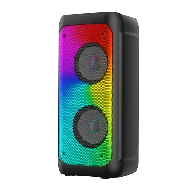 Sq130Bt Luminous Outdoor Double 4" Audio Music Box Driver 4 Inches Party Wireless Rgb Lights Super Bass Portable Speaker