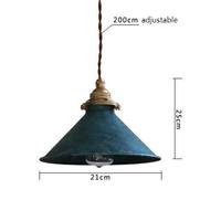 Lampe à Suspension Antirouille Style Industriel Américain Vintage Petit Lustre pour Bureau à Domicile Rétro Comptoir de Café pour Restaurant Nordique