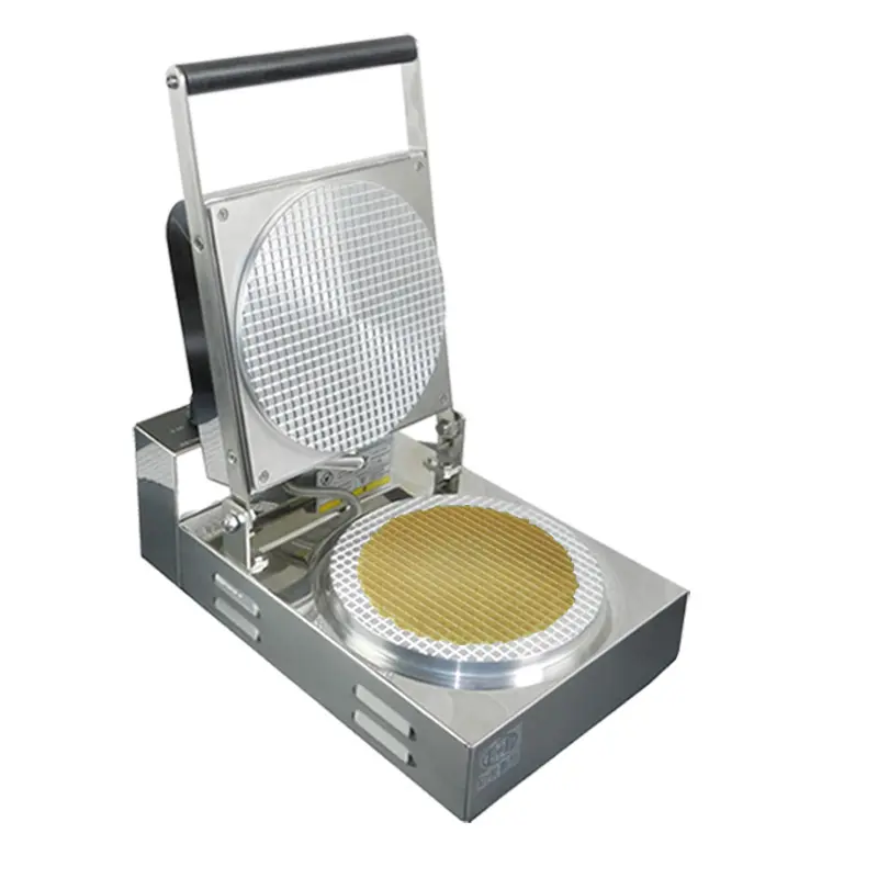 Commercial Ice-cream Waffle Wafer Egg Roll Waffle Cone Maker Machine