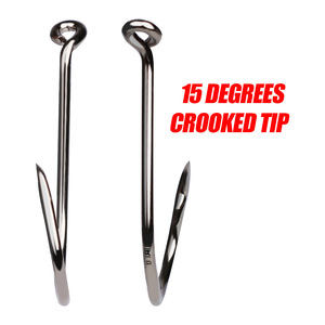 7384 100 pièces/sac Hameçons circulaires 2x plus résistants, Hameçons offset Octopus pour la pêche au poisson-chat, au bar, à la <span class=keywords><strong>truite</strong></span>, au lucioperca et en eau salée - Product Image 2
