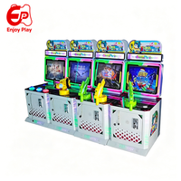 Máquina recreativa de tiro de metal de alta rentabilidad para niños, con doble pistola, operada con monedas, pantalla táctil HD de 32 pulgadas, juegos multijuego para zona infantil