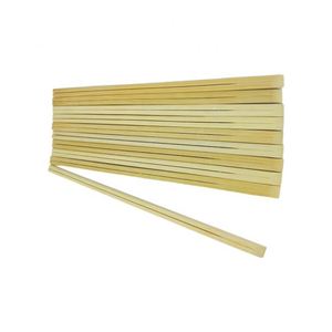 ตะเกียบไม้ไผ่ทรงสี่เหลี่ยมแบนแบบใช้แล้วทิ้งเครื่องใช้บนโต๊ะอาหารแบบกำหนดเองไม่มีวันตัด - Product Image 2