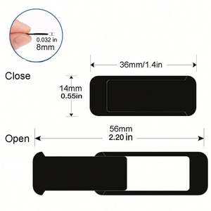 Cubiertas Personalizadas para Cámaras Web - Cubiertas Deslizantes de Privacidad en Varios Colores para Computadoras Portátiles y de Escritorio, Regalo Promocional Personalizado - Product Image 4