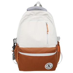 Waterproof <b>Large</b> <b>Capacity</b> <b>Backpack</b> for Men Women Casual Student Schoolbag with Polyester Lining Simple Design for Travel-0643 - Product Image 1