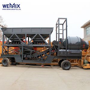 YHZM500 Planta dosificadora de hormigón móvil Mezclador de tambor Tipo de tambor Planta mezcladora móvil - Product Image 1