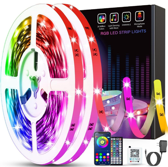 Smart Home RGBIC LED Strip Lights 5m Controlled Landscape Use Multicolor DIY WiFi APP Dimmable Modern Design GoodChip Lighting
