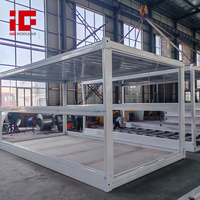 Maison préfabriquée à installation rapide, portable, personnalisable, pliable, conteneur pliable pour l'hébergement des travailleurs