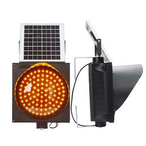 11 năm nhà máy giá bán buôn Led vàng nhấp nháy cảnh báo ánh sáng độ sáng cao 300 mét điện năng lượng mặt trời LED tín hiệu giao thông cảnh báo - Product Image 6