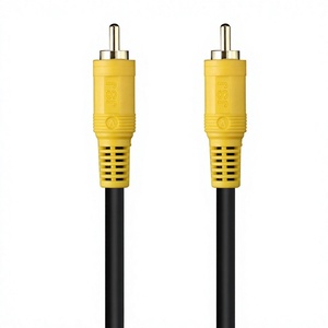 Câble audio <span class=keywords><strong>numérique</strong></span> <span class=keywords><strong>coaxial</strong></span> HIFI RCA tressé SPDIF 5.1 à angle droit mâle-mâle pour haut-parleur AV et caisson de basses, conducteur OFC 75 ohms - Product Image 1