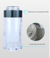 Système d'eau hydrogénée portable le plus vendu et le plus populaire 8000ppb Spe Pem Tasse d'eau hydrogénée pour le sport