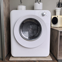 Sèche-linge à tambour électrique blanc compact 4 modes de séchage semi-automatique des vêtements pour prise murale standard