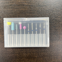 Ensemble de 10 perceuses à ongles pour salon de manucure et pédicure, polisseuse pour enlever le gel des ongles, perceuse en céramique, vente en gros