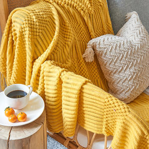 Couvertures en laine <span class=keywords><strong>tricot</strong></span>ée pour la maison, <span class=keywords><strong>Plaid</strong></span> doux et chaud, décoration de noël, couvertures de lits - Product Image 5