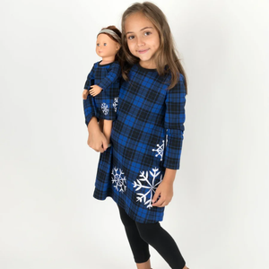 Vendite dirette mamma e Me Loungewear famiglia abbinata vestiti autunnali manica lunga pagliaccetto bambino ragazzo stampa a quadri pigiama - Product Image 6