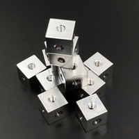 MALAXY Connecteur Personnalisé en Acrylique et Alliage d'Aluminium - Écrou Hexagonal Cube Bloc Carré à Six Côtés pour Fixation