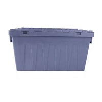 Boîte de rangement et de distribution en plastique à parois rigides, pliable, avec couvercle intégré, pour les pharmacies CVS et les relocalisations de bureaux