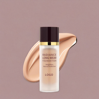 Fond de teint liquide blanchissant de marque privée de haute qualité crème solaire correcteur végétalien imperméable pour les tons de peau foncés maquillage