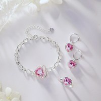 Dylam Bagues Ajustables en Argent Sterling 925 avec Zircon et Pierre de Lune Irrégulière, Style Tendance, Taille Unique, Design Papillon, Style Italien
