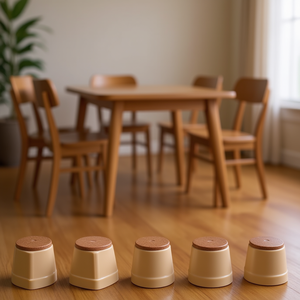 Housses de protection pour pieds de chaise en silicone, pour meubles en bois, protection du sol, 24 pièces, blanc - Product Image 2