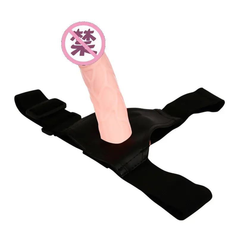 レズビアンセックスペニス大人のおもちゃのためのベルト付きディルドのリアルなダブルヘッドストラップ