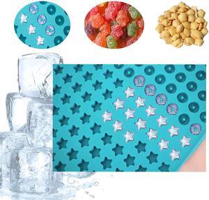 Moule en Silicone en forme d'étoile à Donuts, desserts pour animaux de compagnie, Mini Donuts, puces au chocolat, gommes, tapis de cuisson, feuille de cuisson - Product Image 6