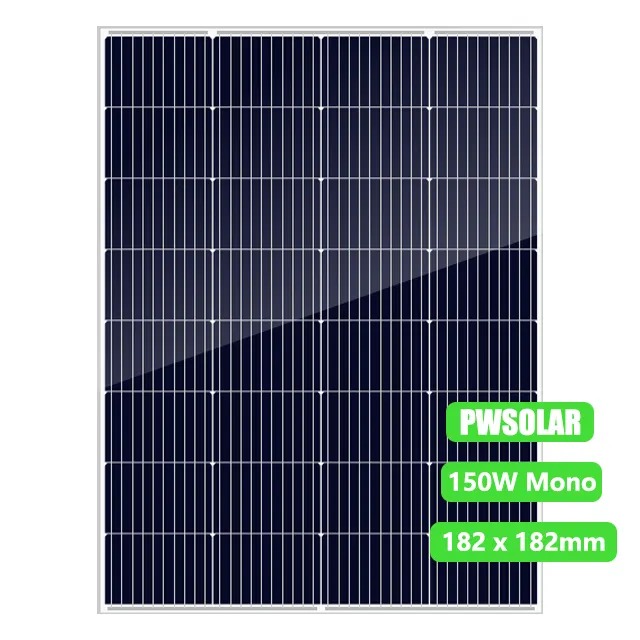 150W Mono Poly Pv Modules Off Grid Op Net Half Gesneden Cel Zonne-Energie Energiesysteem Paneel 1kw 2kw