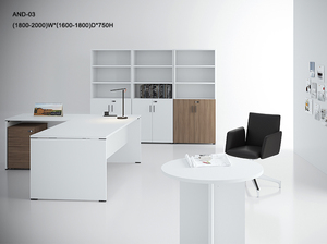 Mobilier design moderne en bois Mfc Usine Bureau exécutif Gestionnaire de bureau - Product Image 6