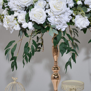 Wedding <b>Artificial</b> Silk Rose <b>Flower</b> Ball <b>Arrangements</b> 60cm Handmade Waterproof Christmas Back School Centerpieces Table - Product Image 6