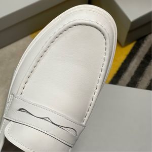 Mocassins décontractés grande taille pour hommes en cuir de veau véritable, chaussures plates de bureau pour homme, mocassins de conduite, personnalisation du logo, usine - Product Image 6