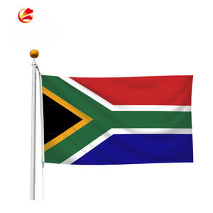 Оптовая продажа, 100D полиэфирная ткань, 3x5, цифровая печать, Национальный национальный флаг, Южноафриканский флаг - Product Image 1