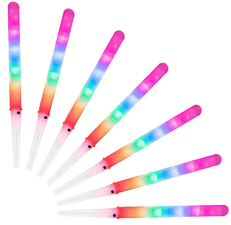 LC Hot Product Food Grade Luminous Candy Sticks Cotton Candy Sticks Children'S Amusement Park Led Colorful Fluorescent Sticks