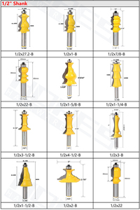 8mm Shank carpenteria macchina <span class=keywords><strong>CNC</strong></span> fresa utensili linea intaglio frese con cuscinetto e lama in metallo duro YG6 - Product Image 6