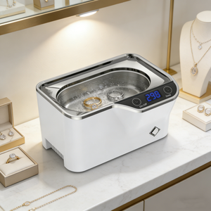 Nettoyeur à ultrasons pour bijoux pour les bijouteries, <span class=keywords><strong>nettoyage</strong></span> à ultrasons sécurisé 45 kHz pour les bijoux en or et en argent - Product Image 6